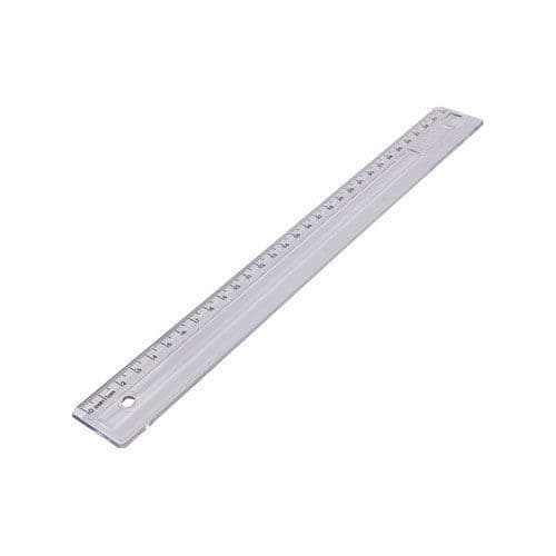 ★ RÉGUA 30CM DELLOCOLOR CRISTAL – EMBALAGEM COM 10 UNIDADES PARA USO ESCOLAR