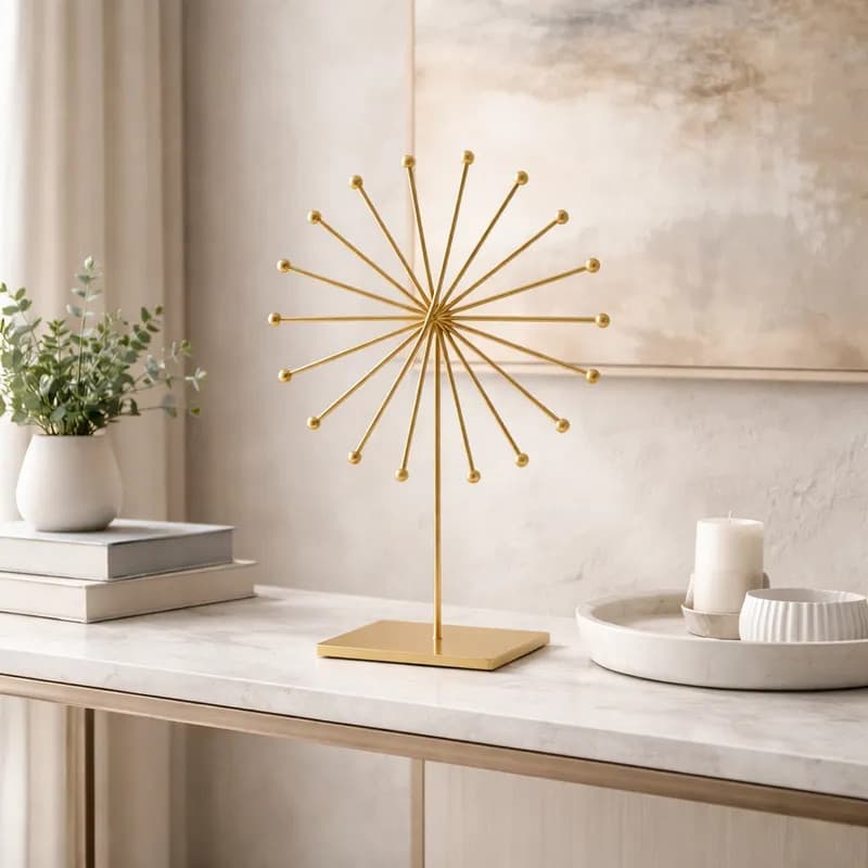 Estatua Aramado Decorativa metal 23cm - Dourado