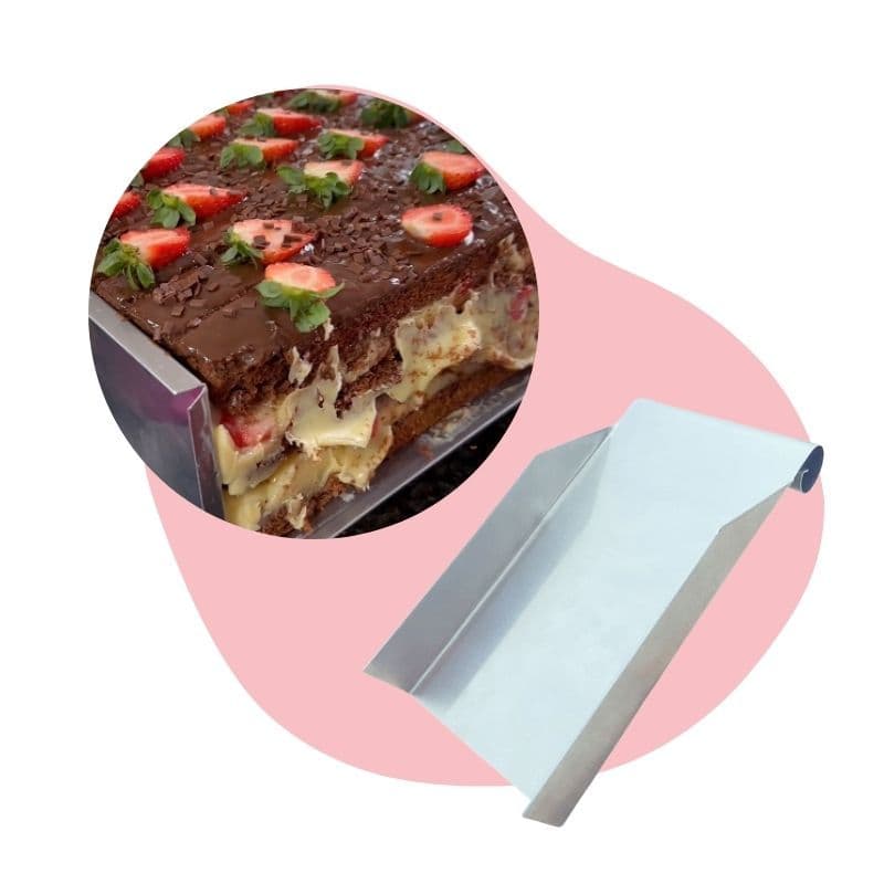 Espátula de Corte de Bolo Fatiador Profissional Slice Cake Fatia Perfeita para Festas Feiras