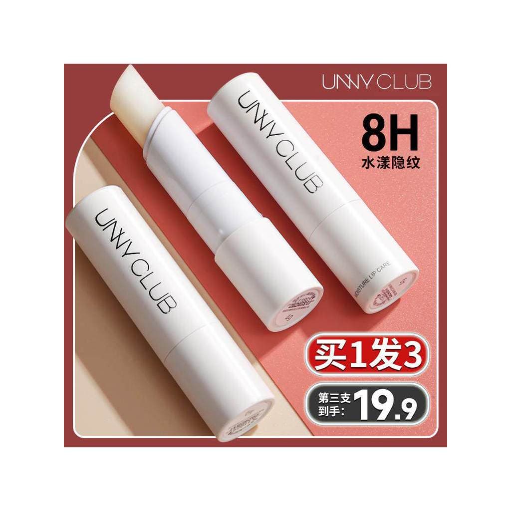 Unny bálsamo labial feminino colorido bálsamo labial hidratante hidratante pele morta desbotamento linhas labiais Anti-s