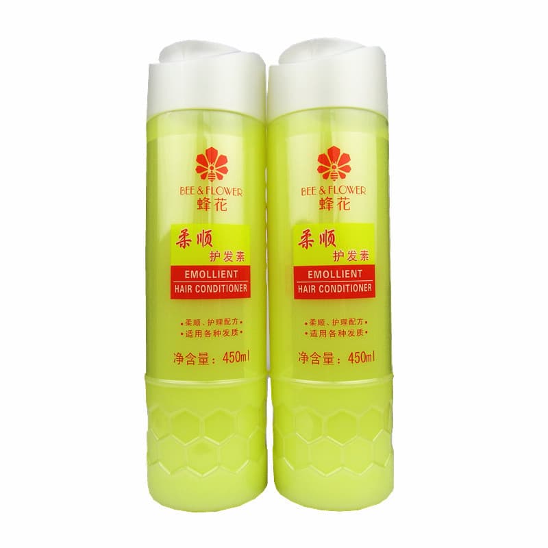 Condicionador suavizante de flores de abelha 450ml, reparação hidratante, Frizz seco, suave, nutritivo, suavizante, cond
