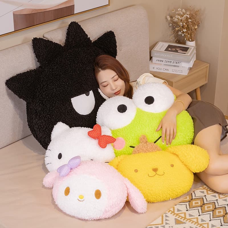 Almofada Macia Sanrio Hello Kitty My Melody Pompompurin Pequeno Trevo