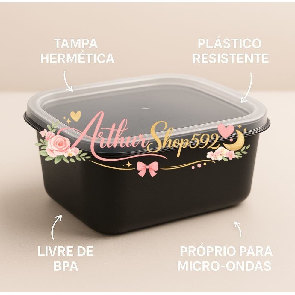 Pote Hermético Multiuso 1 Litro – Livre de BPA e Plástico ResistenteJRU3