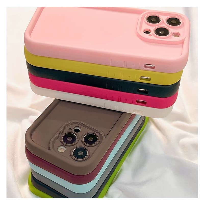 Capinha POCO F3 REDMI 10C 12 13C 9A NOTE 11 PRO Nova capa protetora de silicone macia e simples para lentes de celular