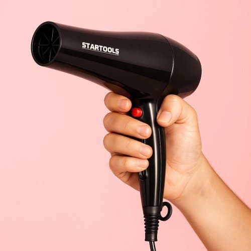Secador Cabelo Profissional Potente 1800W Secagem Rapida Design Moderno Preto 127V
