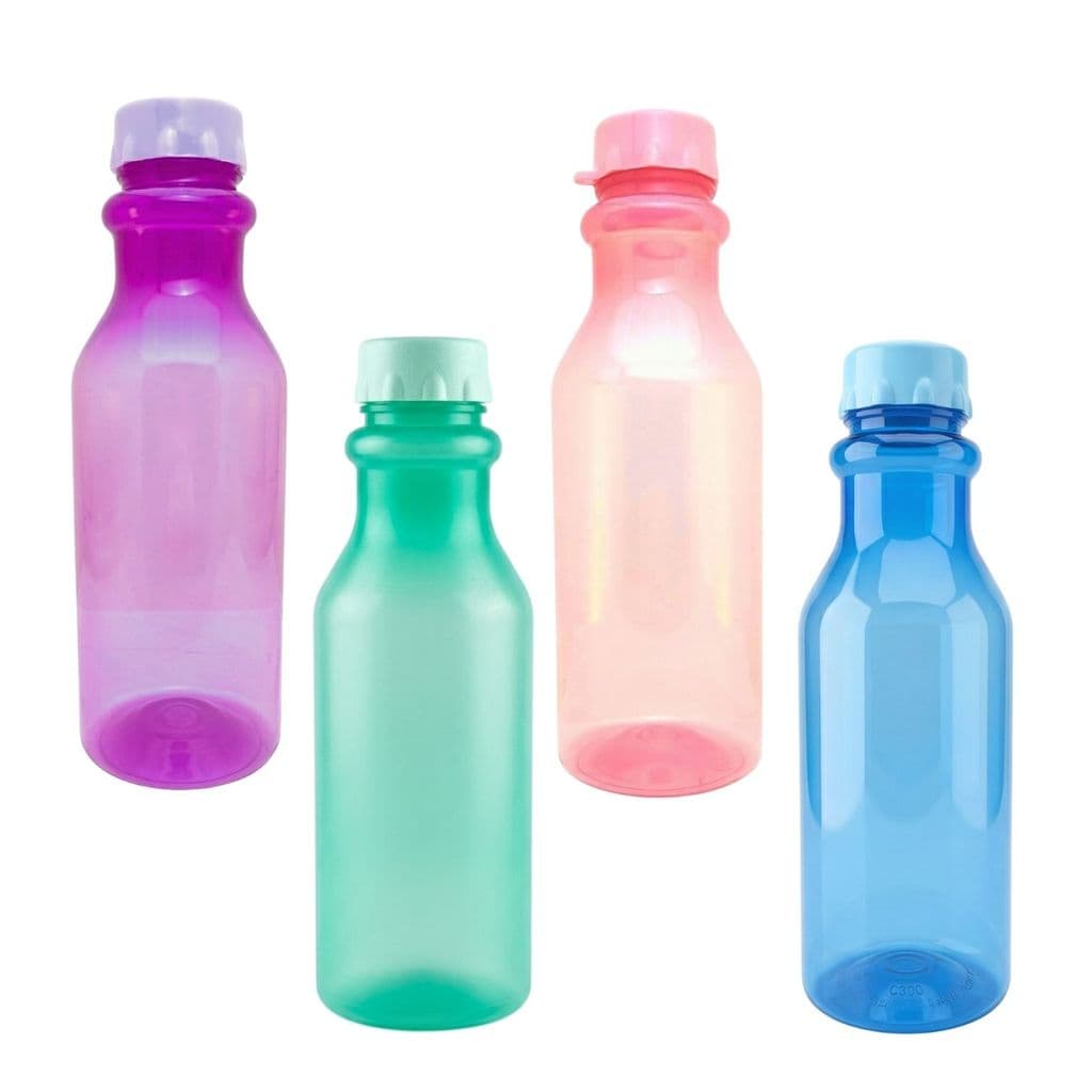 Garrafa de Água 500ml Colorida Tampa de Rosca Plasútil