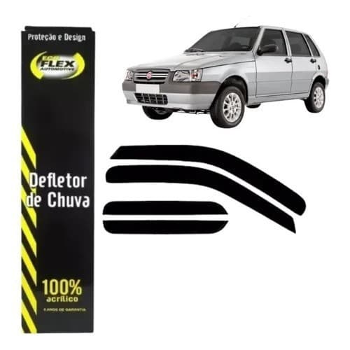 Defletor Calha de Chuva Uno Fire 1995 a 2013 4 Portas Ecoflex