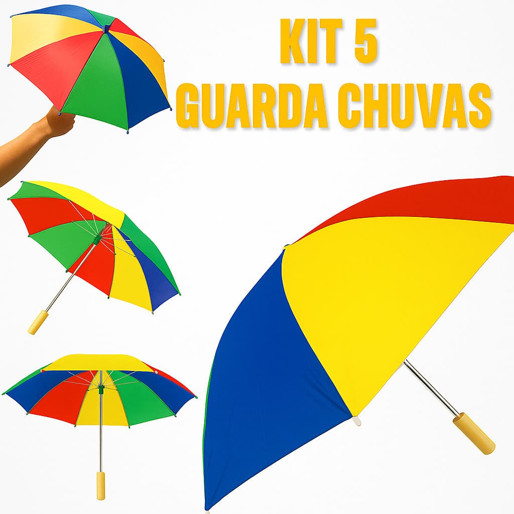 1/3/5 Unidades Mini Guarda Chuvas Frevo Sombrinha Carnaval Colorida Frevo Festa Compacto e Estiloso Sombrinha