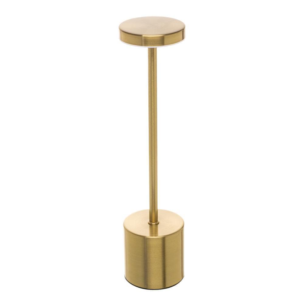 Luminária de Mesa Led 3 Tons Usb Wolff Cosmos Dourada