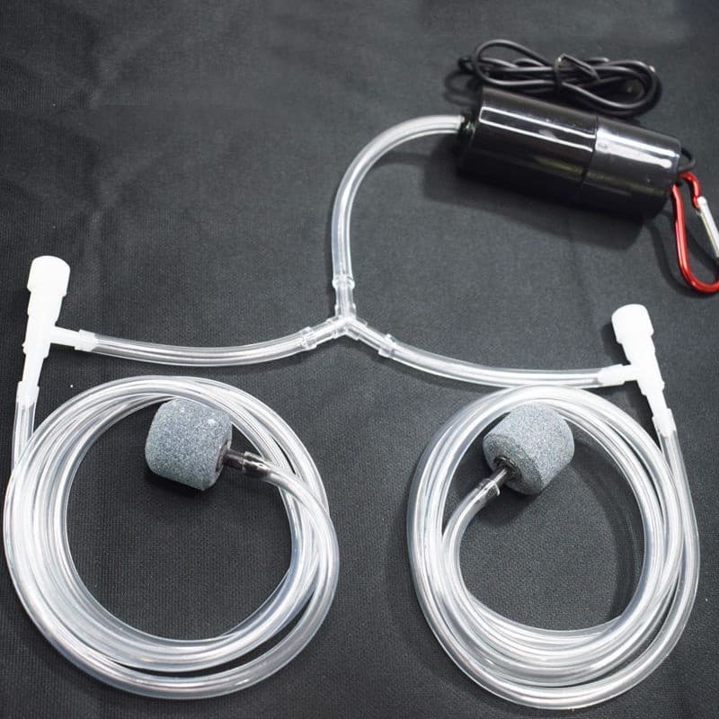 MALÁSIA..... Bomba de Ar para Aquário, Mini Bomba de Oxigênio USB Portátil Silenciosa e Economizadora de Energia para Aq