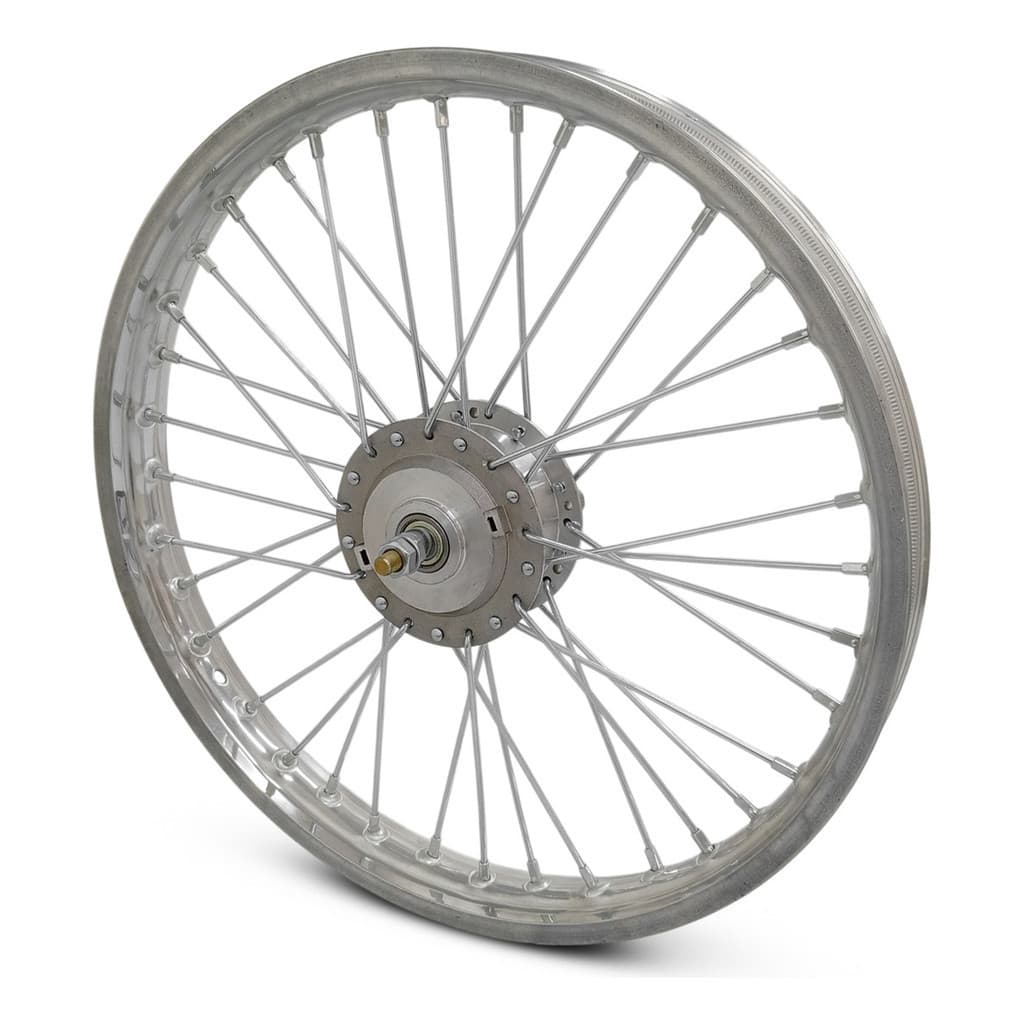 Roda Dianteira Aro 17 Para Mobilete Moby Bikelete 2 E 4 Tempos Com Cubo e Raios