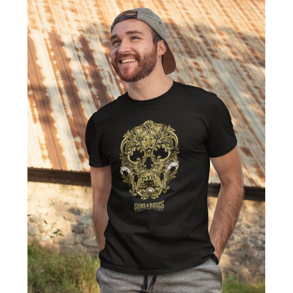 Camiseta Algodão Band Rock And Roll Guns N' Roses R Dark Dtf