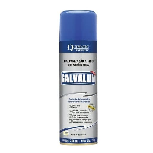 Galvalum Spray 300ml Galvanização a frio Quimatic Dn1