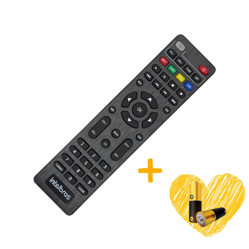 Controle Remoto Intelbras | RDS 803 / RDS 800 / RDS 840 | Compatível | Reposição | + Pilhas