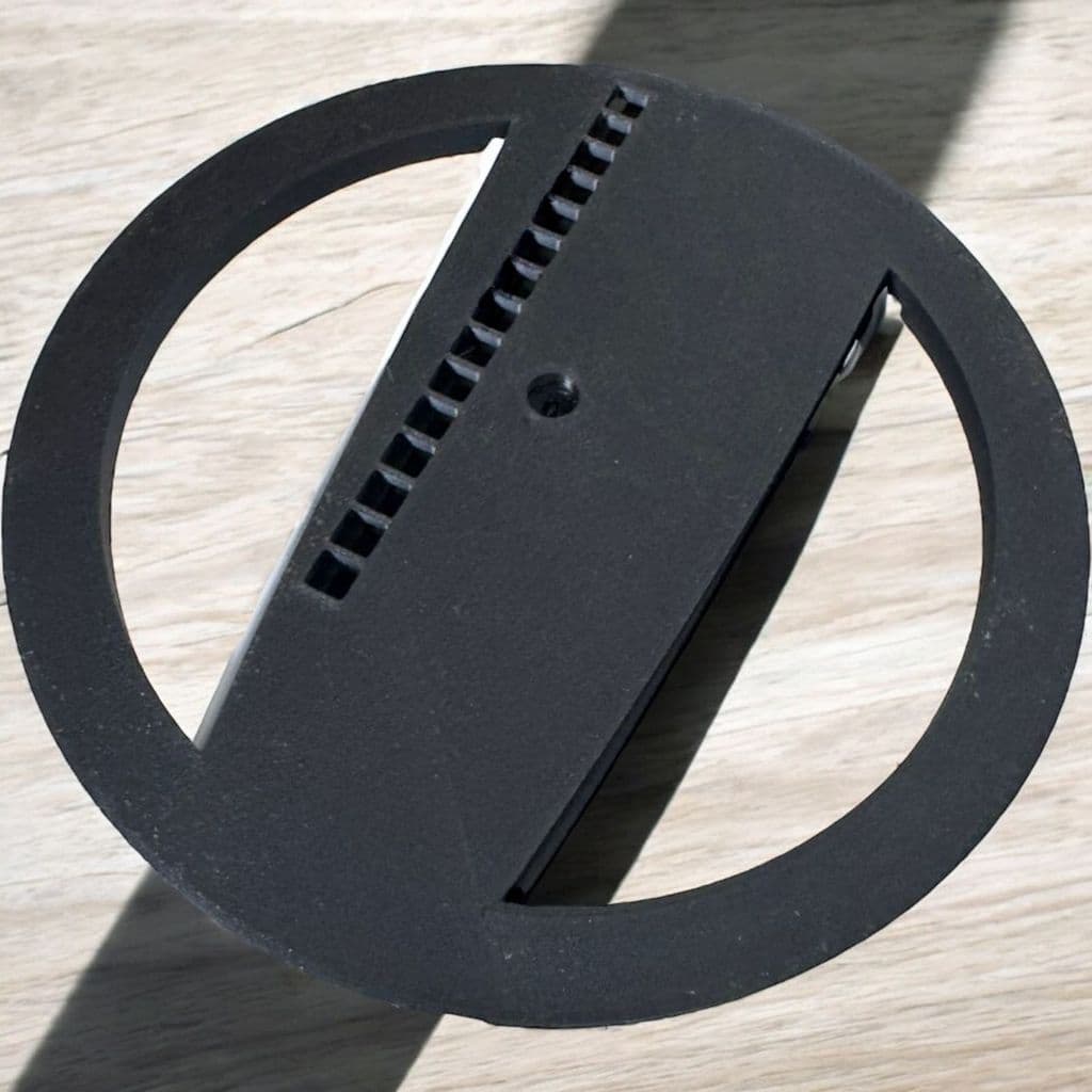Suporte Vertical PS5 Slim Preto Base Estavel Impressao 3D Para Mesa Rack Estante Acessorio Gamer