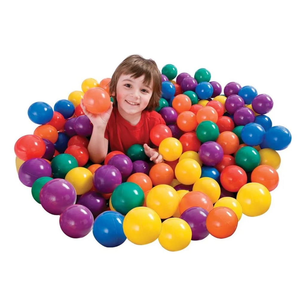 Bolas Coloridas Plásticas para Piscina 100 Unidades 6,5cm Infantil Piscina de Bolinhas