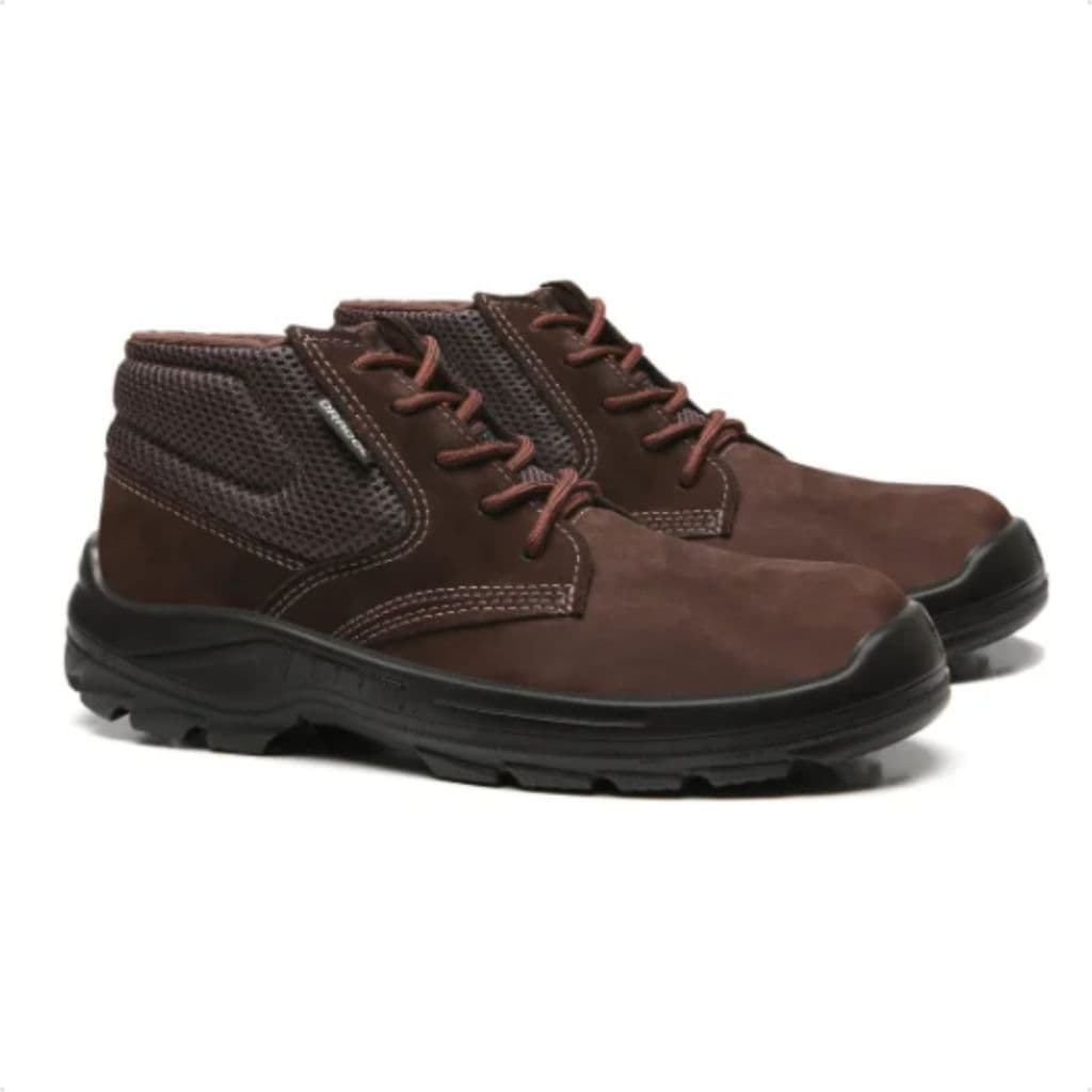 Bota de Segurança Eletricista Marrom Bracol | Couro Nobuck | Solado PU Isolante | CA |4031BAEN4600EL