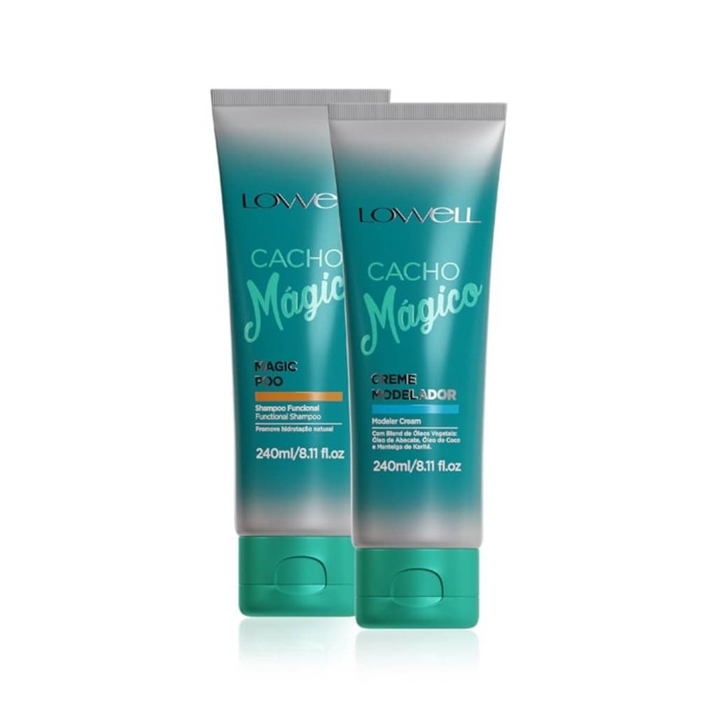 1036LW-Kit2 Liso Magico para cabelos cacheados (shamp240+creme240ml) - LOWELL