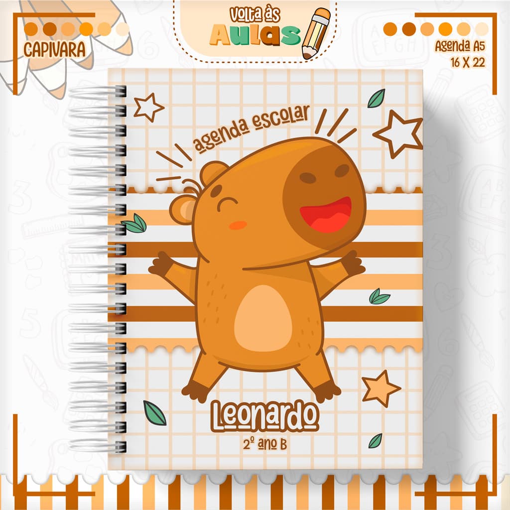 Agenda Escolar 2026 Personalizada Datada 2026