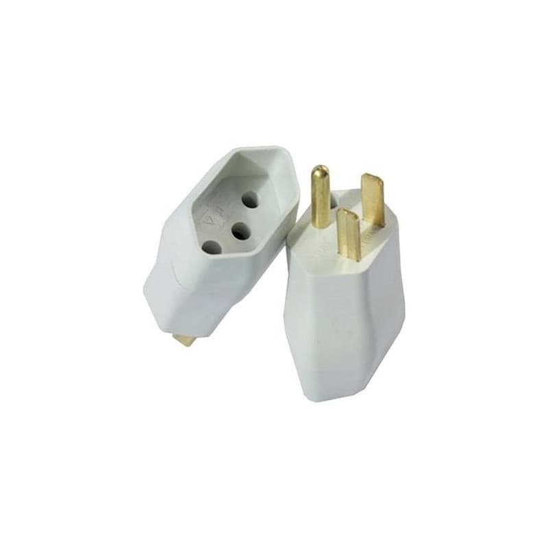 Adaptador De Tomada 15 Amperes Converssor De Tomada Modelo Antigo Para O Modelo Novo
