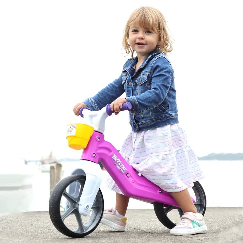Bicicleta Infantil de Equilíbrio sem Pedal Rosa