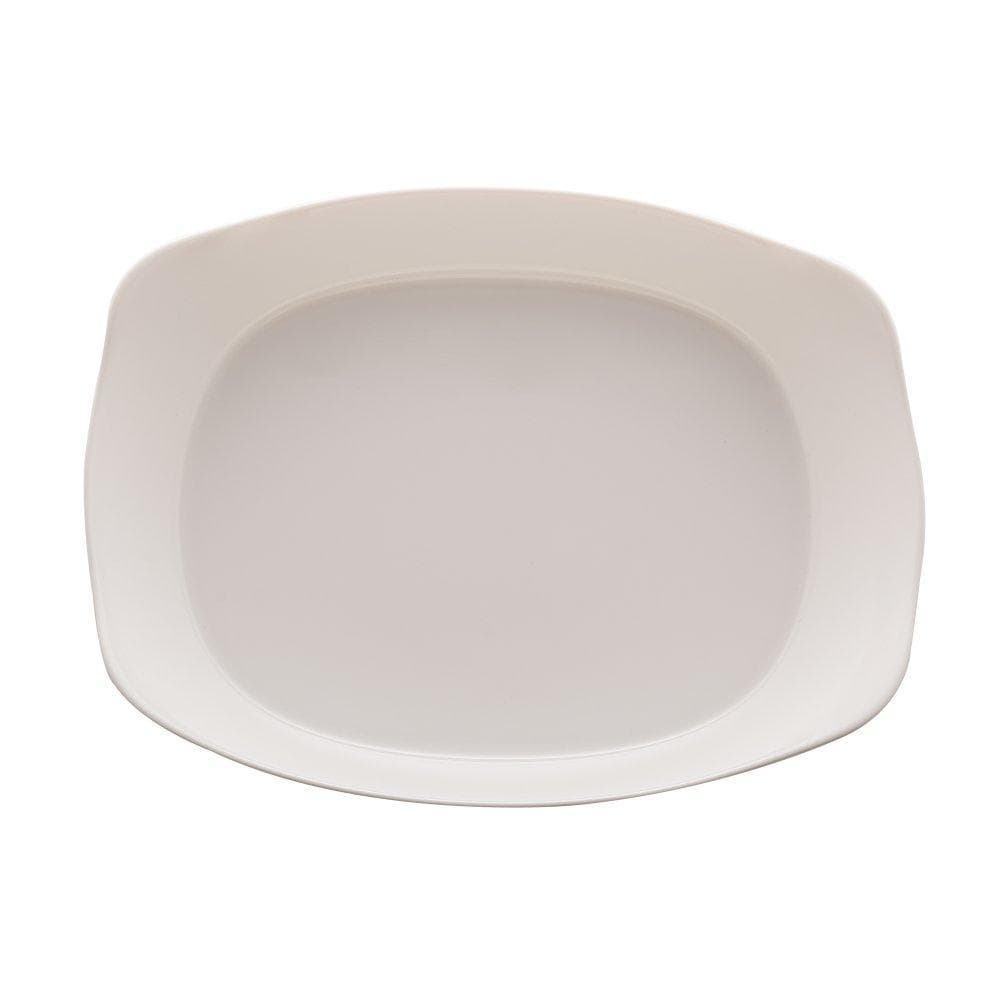 Refratário Lyor Carine de Vidro Opalino White Branco 34 x 25
