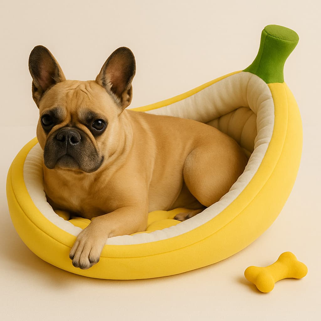 Cama Pet Luxo de Mantinha Abacate porte Medio 50x50 Frutas Conforto