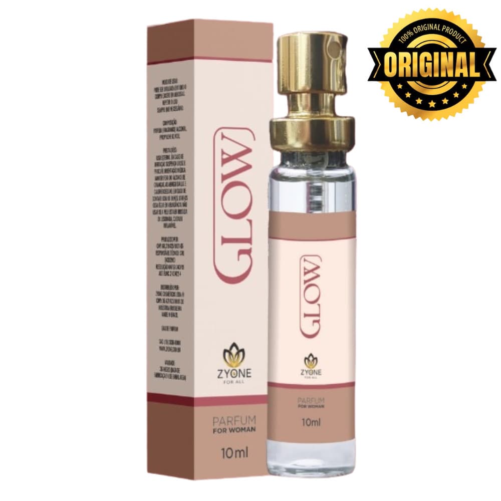 Glow Zyone Cosméticos Feminino Parfum 10ml Alta Fixação Essência Premium
