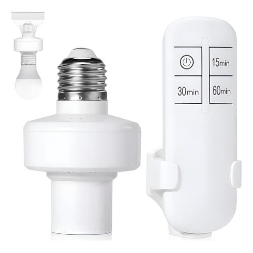Bocal Soquete Acender Lâmpada Com Controle Remoto E27 Bivolt 127/220v Comum