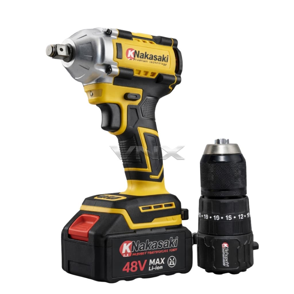 Furadeira Parafusadeira e Pneumática Sem Fio 48V knakasaki