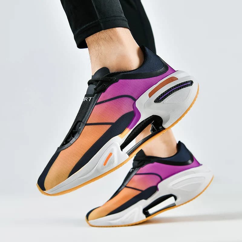 Verão E Outono Sapatos Esportivos Respiráveis Homens Mulheres Apoiando Tênis De Corrida Estáveis Elásticos