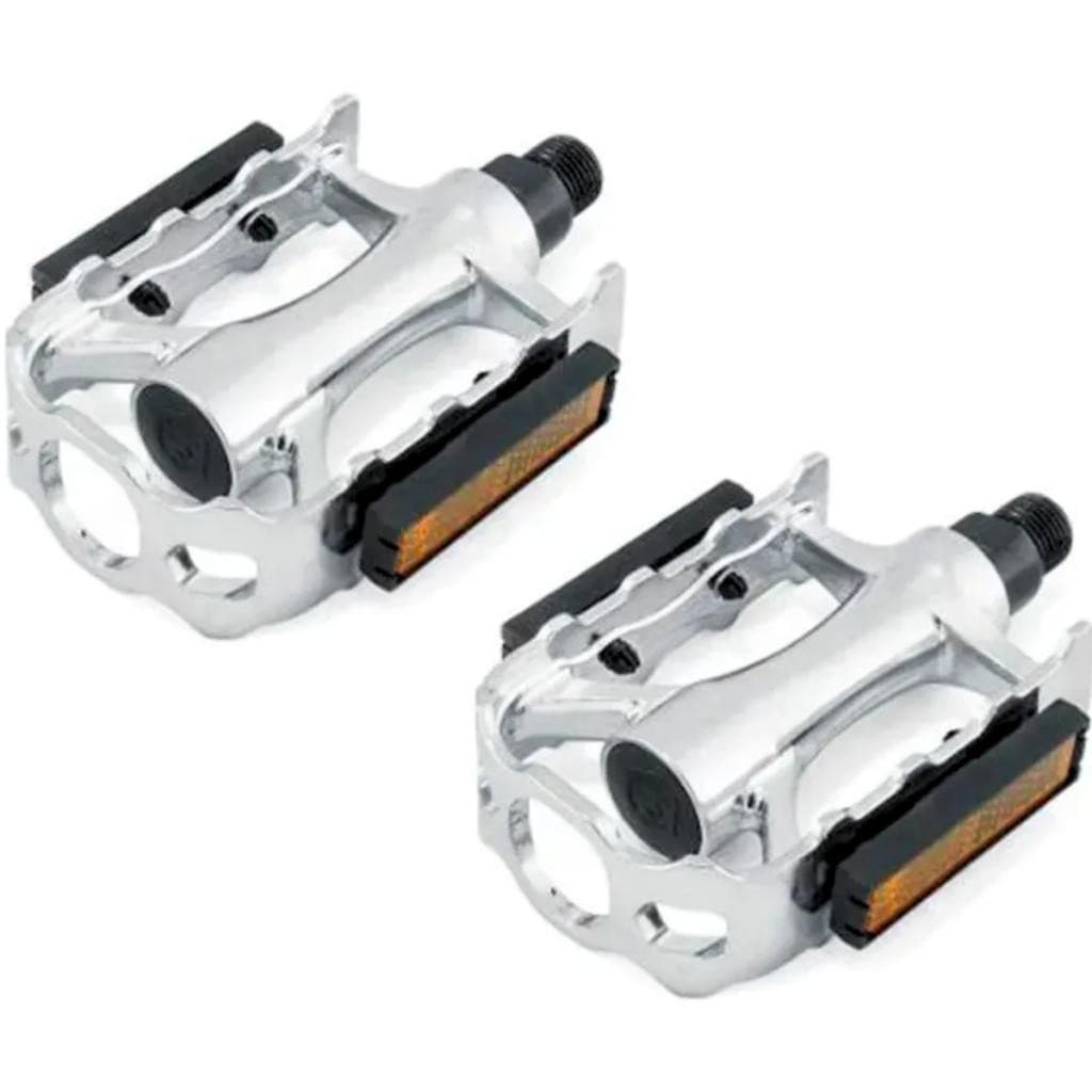 Pedal Alumínio Eixo 1/2 Mtb Refletor Bicicleta Plataforma Rolamento Esfera Bike Mixieer