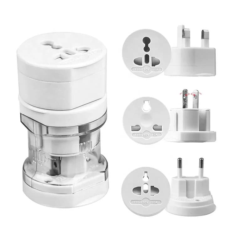 Adaptador de Tomada Universal Internacional +150 Países Viagem UK EU US AUS