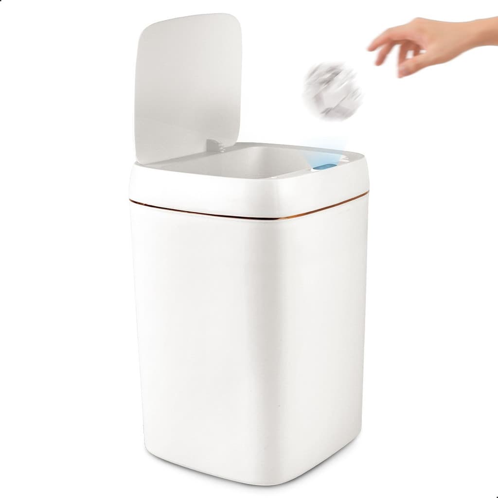 Lixeira Moderna Sensor Cesto Lixo Banheiro Cozinha Higiênica