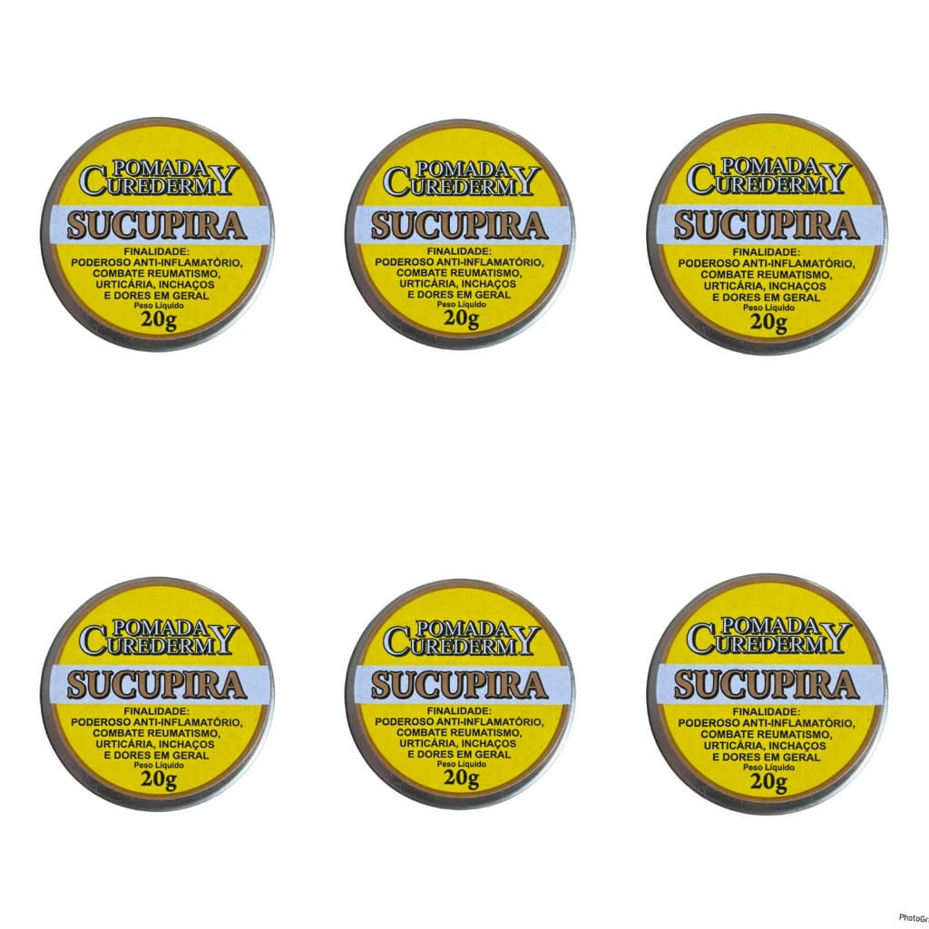 6 UN Pomada Curador Sucupira - 20g