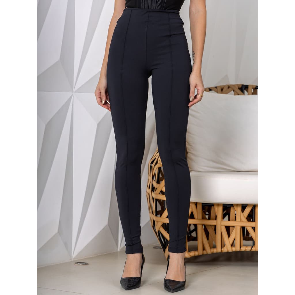 Calça Legging Feminina Montaria com Nervura em Poliamida – Conforto e Sofisticação