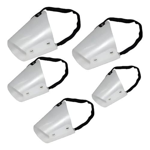 Focinheira Polipropileno Premium Para Cães Jogo Tamanho 1 Ao 5 Branco N1 Ao 5