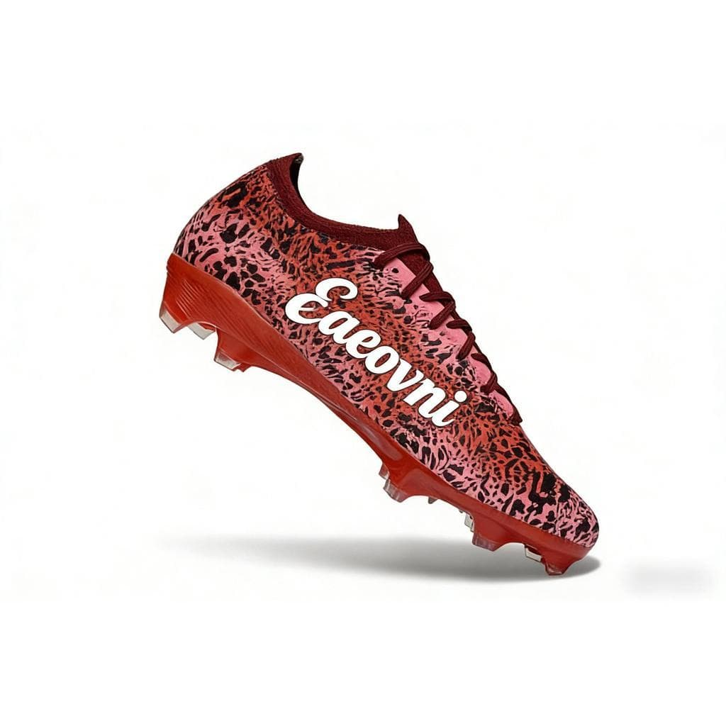 022612 Eaeovni Tênis Masculino Sapatos De Futebol Botas Feminino Chuteiras Campo FG Bege Baixo Topo