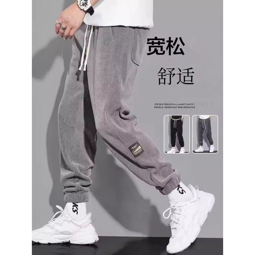 2024 outono inverno calças casuais masculinas juventude Street Wear Sweatpants masculino solto Harem calças esportivas