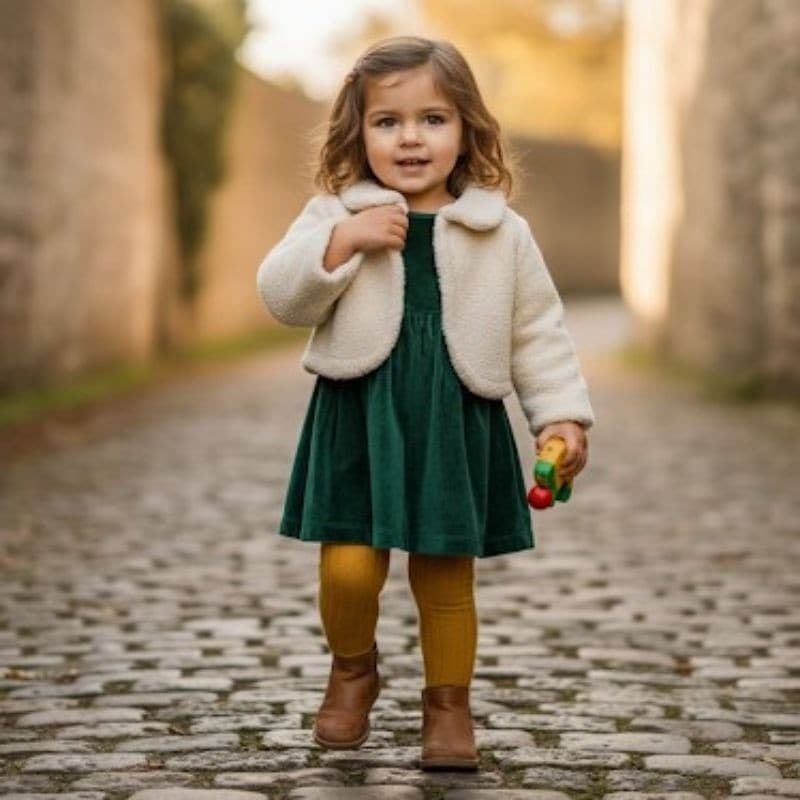 Bolero Infantil Feminino Sherpa Peluciado Inverno Luxo Super Quentinho Menina