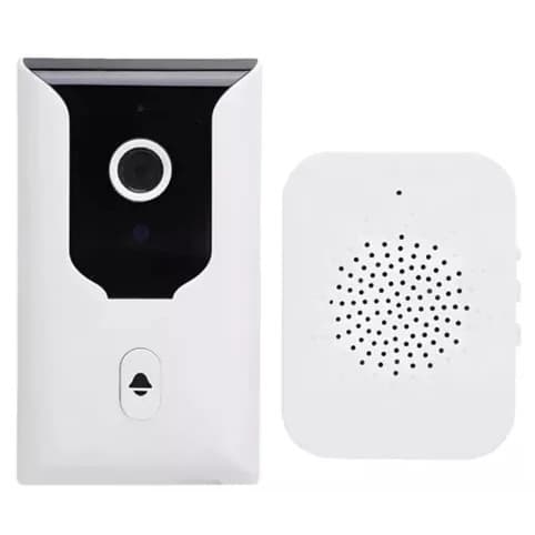 Campainha com Câmera WiFi Inteligente Vídeo Porteiro sem Fio com Monitoramento pelo Celular