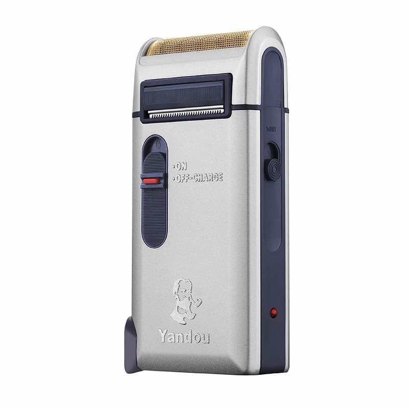 Navalha de tubo elétrica alternativa masculina, faca portátil para barba, recarregável, cabeça para idosos