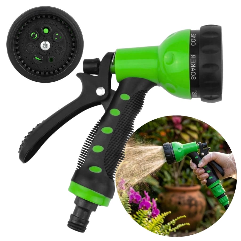 Bico Esguicho Para Mangueira Plástico Com Ajuste De Jato 20,5cm