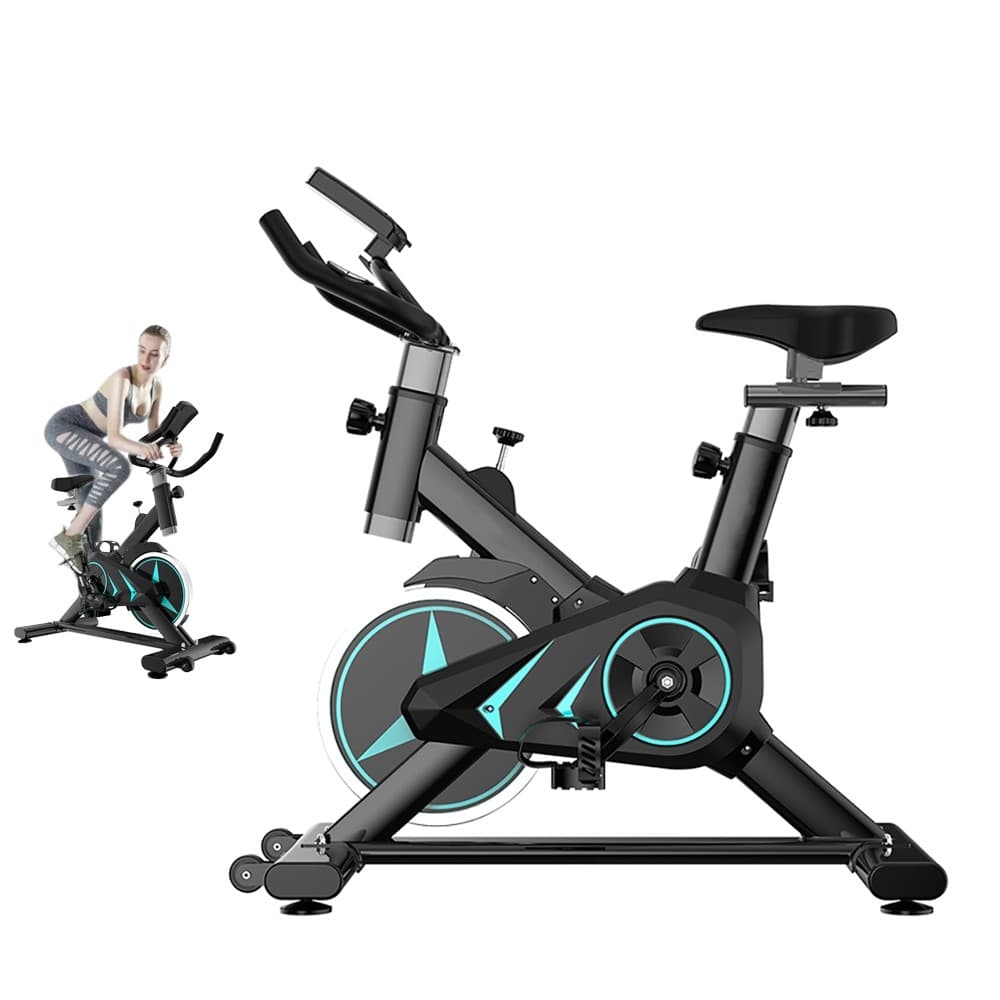 Bicicleta Ergométrica Spinning Profissional para Casa - Silenciosa, Resistência Ajustável, Suporta até 150kg