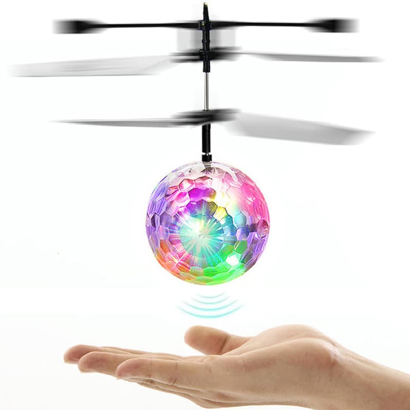 Brinquedo Bola Voadora Led Sensor De Movimento Helicóptero