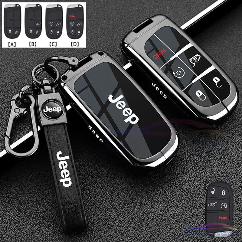 Capa para Chave de Carro com Proteção Automática para Jeep Renegade Compass Grand Cherokee Chrysler 300C Wrangler Dodge