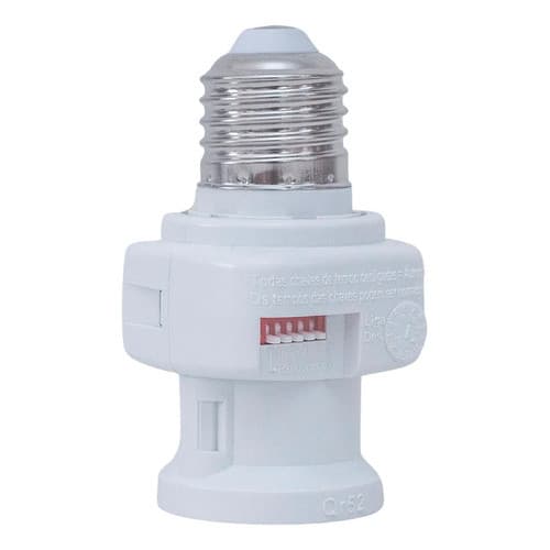 Soquete Sensor Fotocélula Rele E27 Acende Noite Apaga Dia 127/220v