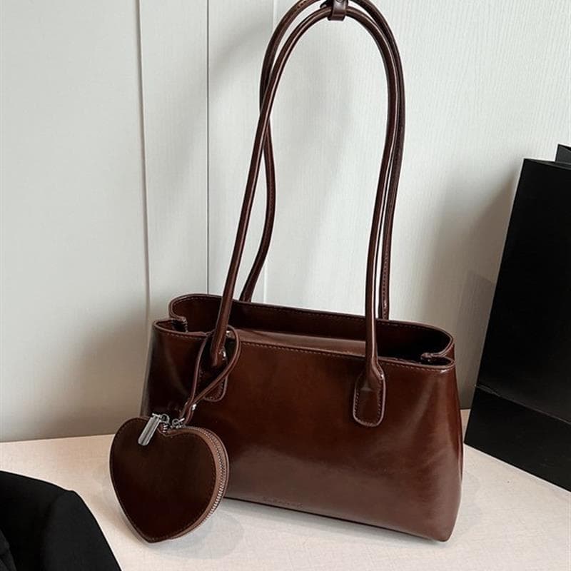 Axilas trabalho Commuter saco feminino grande capacidade 2025 novo estilo Casual Retro bolsa de ombro senhoras travessei