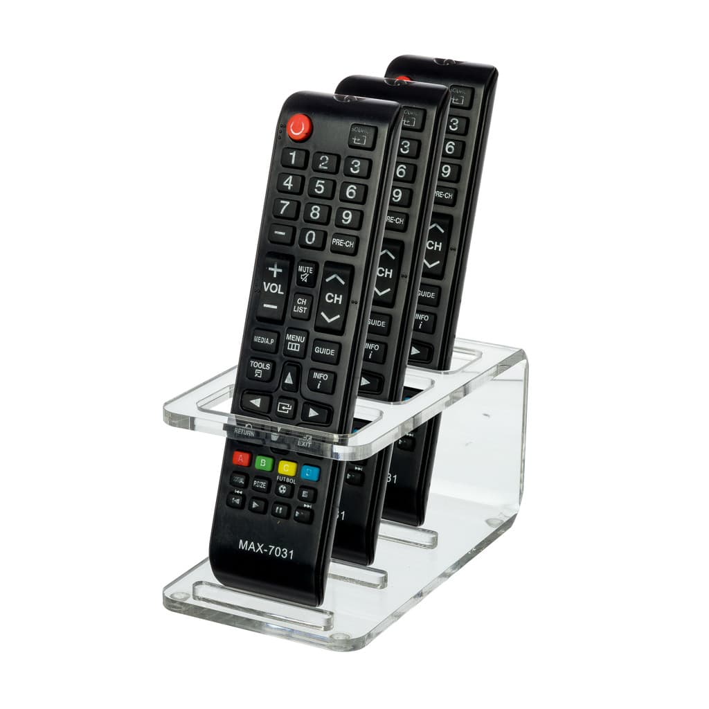4 Organizador Suporte Porta Controle Remoto Flutuante Decoração Enfeite Acrílico
