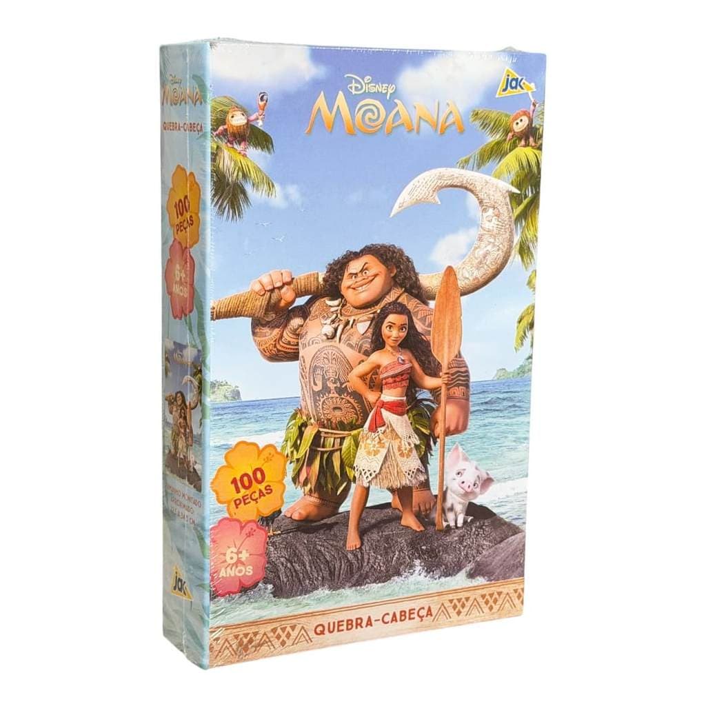 Quebra Cabeça Encapado Moana - 100 Peças - Toyster BB